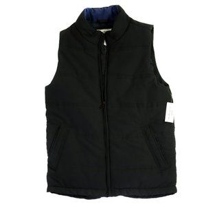 Weather proof Vintage Vest Reversable Black/Navy Blue